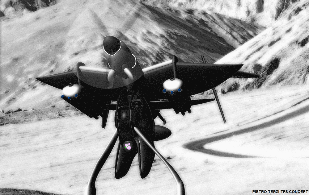 flying-soldier concept scene